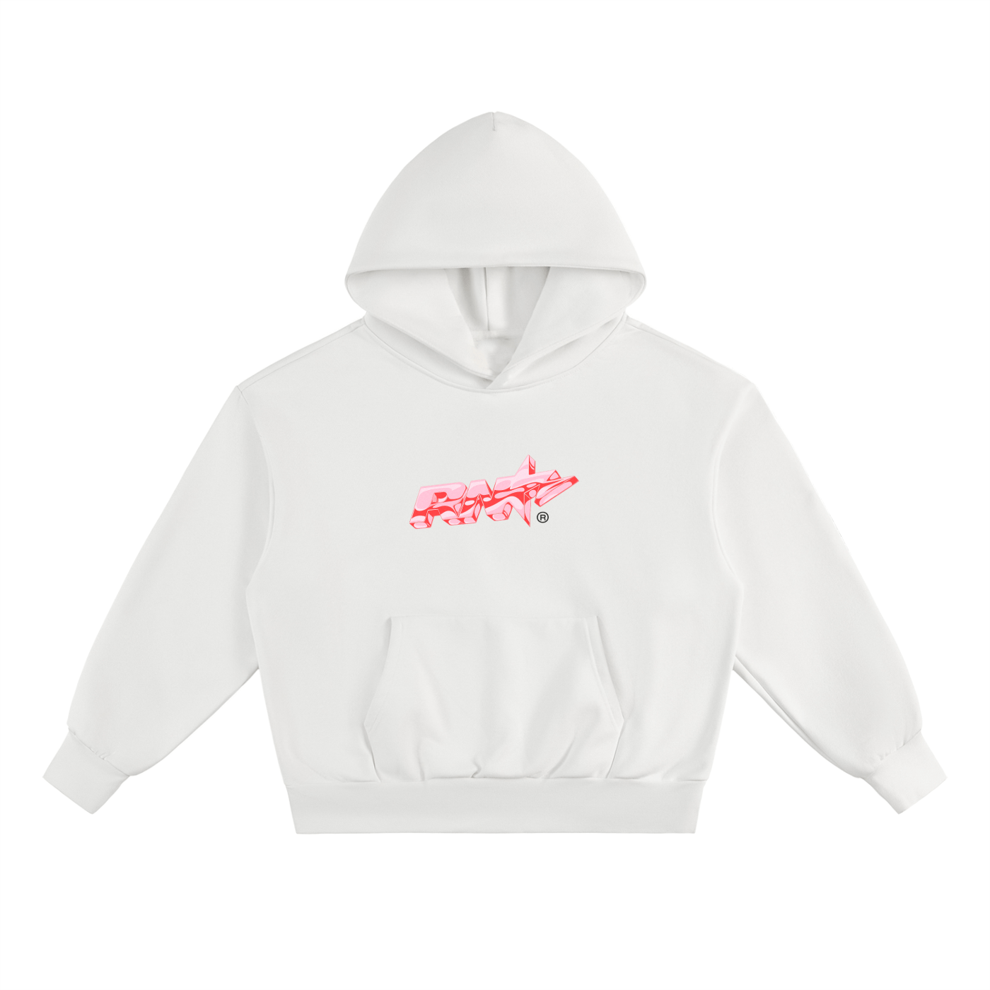 "Pink Star" Essential Heavyweight Hoodie - Rêve Noir Atelier